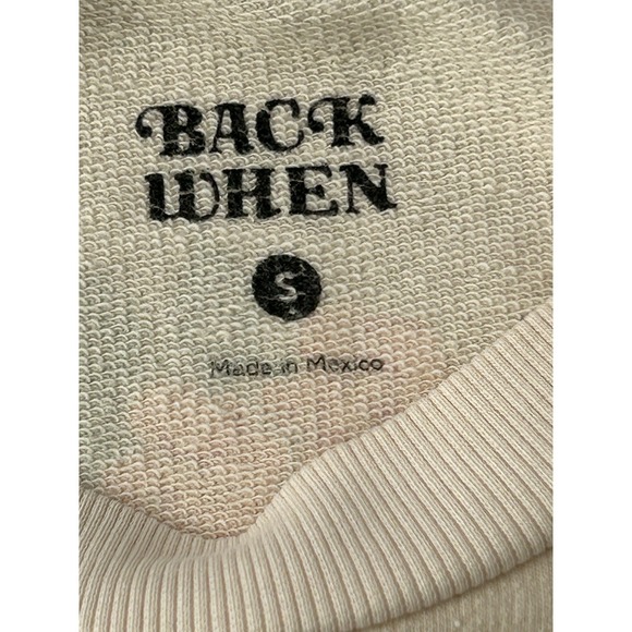 Anthropologie Back When Tiger Floral Sweatshirt Puff Sleeve Cotton S - Picture 10 of 11